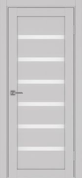 Межкомнатная дверь экошпон Турин 507.12 пепельный остеклённая