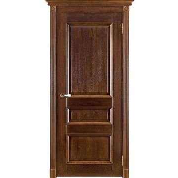 Межкомнатная дверь массив дуба Афродита античный орех глухая