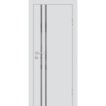 Межкомнатная дверь ПЭТ P-11 агат кромка ABS в цвет полотна со стеклом