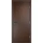 Фото одностворчатой противопожарной пвх двери в цвете венге