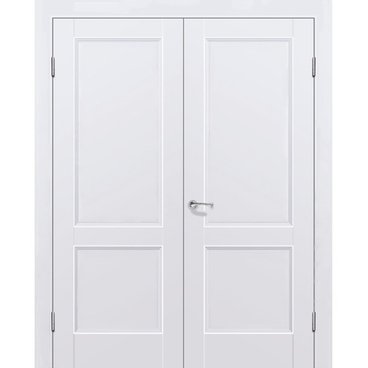 Двустворчатая распашная дверь Кобальт 25 аляска глухая