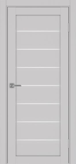 Фото двери из экошпона Турин 508.12 пепельный остеклённая