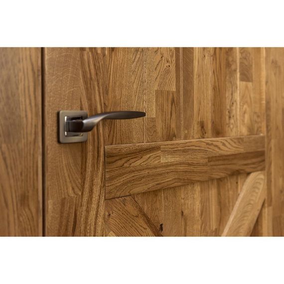 Межкомнатная дверь массив дуба Вилладжио-2 дуб рустикальный глухая