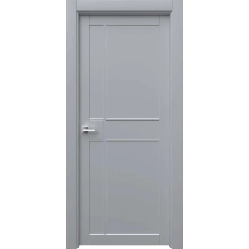 Межкомнатная дверь эмаль Ронда 2 RAL 7047 глухая