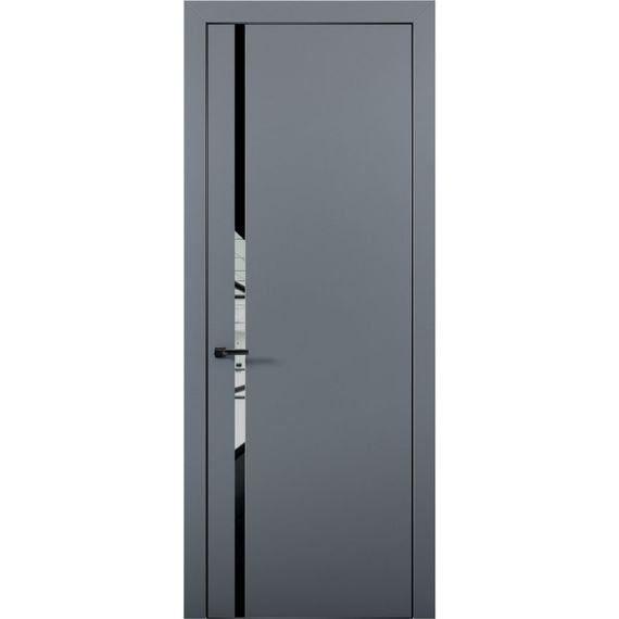 Межкомнатная дверь Палладий 8 антрацит со стеклом