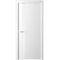 Фото межкомнатная дверь эмаль Albero Геометрия 5 белая стекло белое