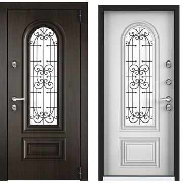 Входная стальная дверь Torex Cottege SNG-2M ФM Чёрное дерево SNG-2 КТ белый