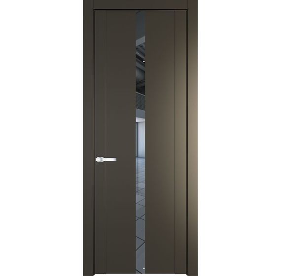 Межкомнатная дверь 1.8P перламутр бронза остеклённая