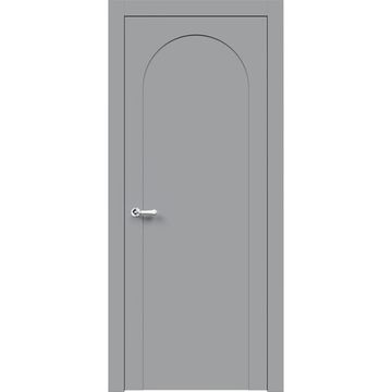 Межкомнатная дверь эмаль Венеция серая глухая