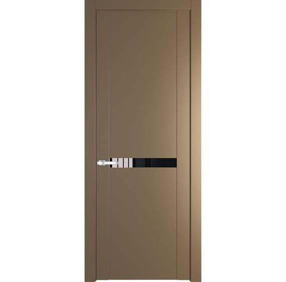 Межкомнатная дверь эмаль Profil Doors 1.4P перламутр золото остеклённая