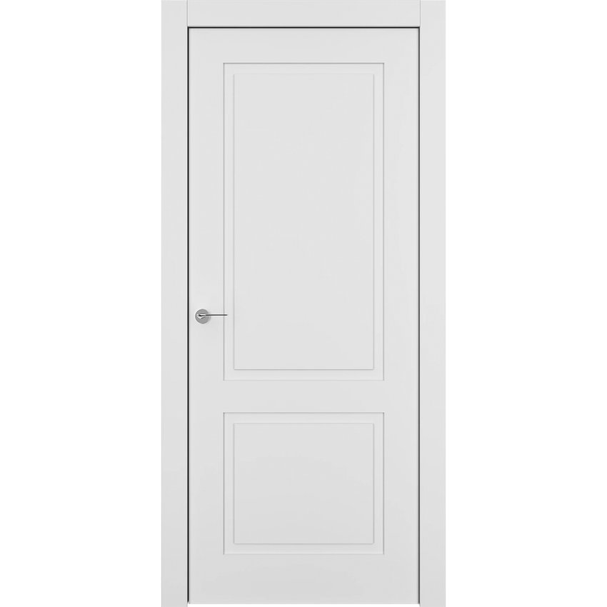 фото Межкомнатной двери эмаль Ofram Классика белая глухая