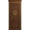 Межкомнатная дверь массив дуба Статус кофе патина золото глухая