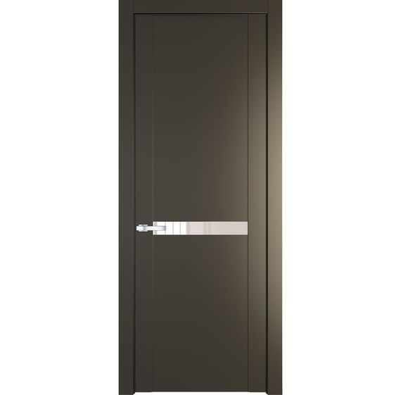 Межкомнатная дверь 1.4P перламутр бронза остеклённая