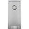 Маятниковая влагостойкая дверь Kapelli серый RAL 7035 с иллюминатором и отбойной пластиной