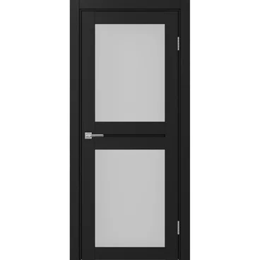 Межкомнатная дверь экошпон Турин 520.212 антрацит остеклённая