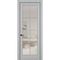 Фото межкомнатной двери керамик NC 11 шеллак серый остеклённая