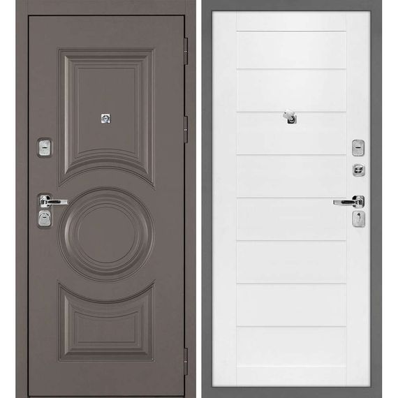 Входная дверь Плаза-177 панель сборная белоснежная