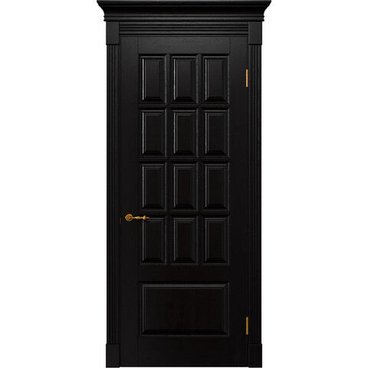 Межкомнатная дверь массив дуба Alvero Анна венге глухая