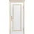 Межкомнатная дверь эмаль Ревью В1 белая патина золото глухая