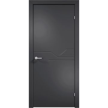 Межкомнатная дверь эмаль Дверцов Тиволи 4 RAL 9004 глухая