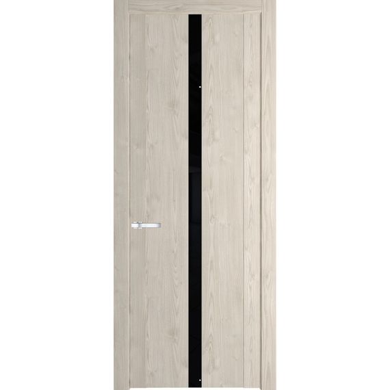 Межкомнатная дверь 1.8N каштан светлый остеклённая