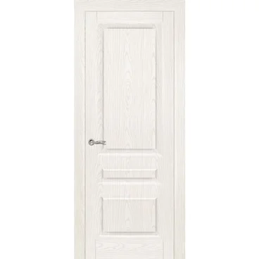 Межкомнатная дверь шпонированная Ситидорс Малахит 2 белый ясень глухая