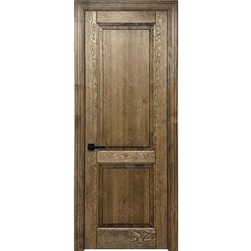 Межкомнатная дверь массив сосны Дверцов Ливорно зелёное масло глухая