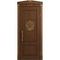 Межкомнатная дверь массив дуба Статус кофе патина золото глухая