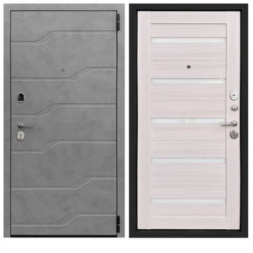 Входная дверь Стелс Х7 МДФ ПВХ М 143 МДФ ПВХ сандал белый