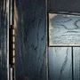 Межкомнатная дверь Лофт Ванная остеклённая RAL 5004