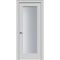 Фото двери Дельта эмаль RAL 7047 со стеклом