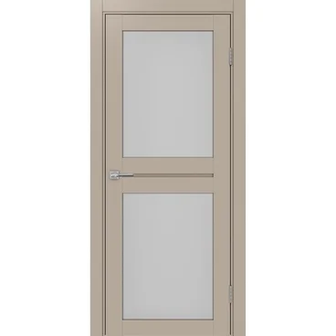 Межкомнатная дверь экошпон Турин 520.212 мокко остеклённая