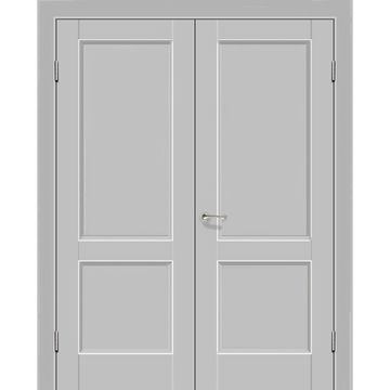 Двустворчатая распашная дверь Кобальт 25 манхэттен глухая