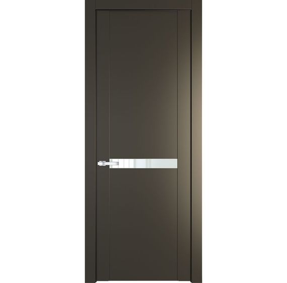 Межкомнатная дверь 1.4P перламутр бронза остеклённая