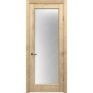 Межкомнатная дверь массив дуба с сучком Дверцов Кастро остеклённая