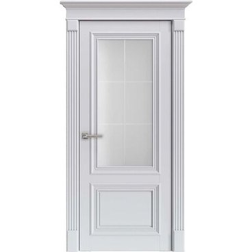 Межкомнатная дверь экошпон 81002 манхеттен остёкленная