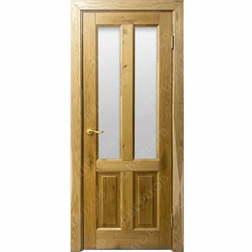 Межкомнатная дверь массив дуба с сучком Дверцов Авиано остеклённая дуб натуральный