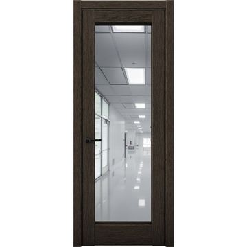 Межкомнатная дверь Кобальт 42 дуб тёмный с зеркалом