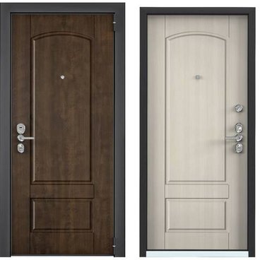 Входная дверь Ultimatum Next NC-5 орех грецкий NC-5 белый перламутр