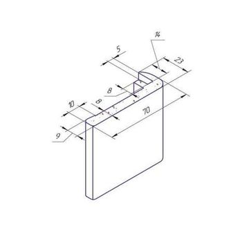 Наличник Kapelli телескопический влагостойкий ПВХ
