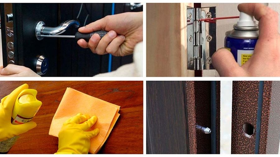 Уход за входными дверями