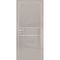 Фото межкомнатной двери экошпон HGX-4 латте глянец с алюминиевой кромкой с 4-х сторон