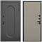 Входная дверь Мэмфис чёрный силк панель шторм варм грей