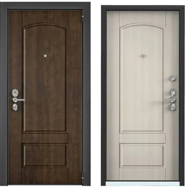 Входная дверь Ultimatum Next NC-5 орех грецкий NC-5 белый перламутр