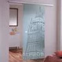 Фото стеклянной раздвижной двери Тауэр в интерьере
