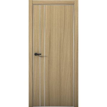 Межкомнатная дверь Плутоний 4 дуб светлый глухая