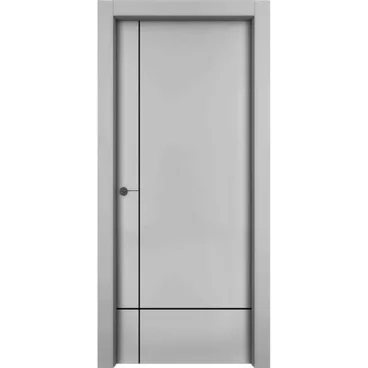 Межкомнатная дверь эмаль 1001 M3 серая глухая