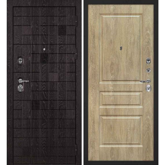 Входная дверь Нона-36 панель фрезерованная дуб песочный