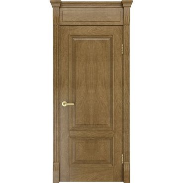 Межкомнатная дверь шпон Лондон дуб янтарный глухая