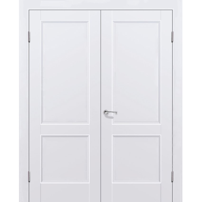 Фото двустворчатой распашной двери Кобальт 25 магнолия глухая